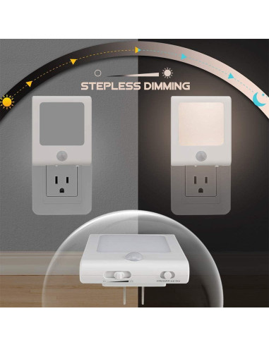 3 Pack Luz Nocturna LED Vintar con Sensor de Movimiento 0.5W