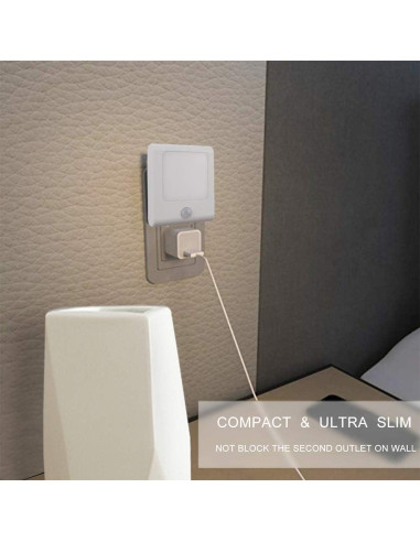 3 Pack Luz Nocturna LED Vintar con Sensor de Movimiento 0.5W