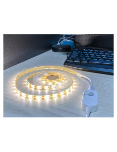 Tira LED USB KAM TONG 3m con sensor de movimiento blanco frío