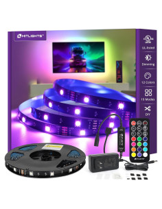 Tira de Luz LED HitLights 10m RGB 5050 con Control Remoto