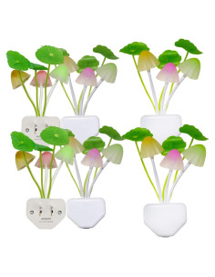 Luz Nocturna LED AUSAYE Hoja de Loto 6 Piezas 12cm