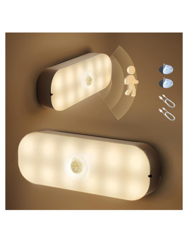 Luz Nocturna LED con Sensor de Movimiento LOHAS - 2 Piezas