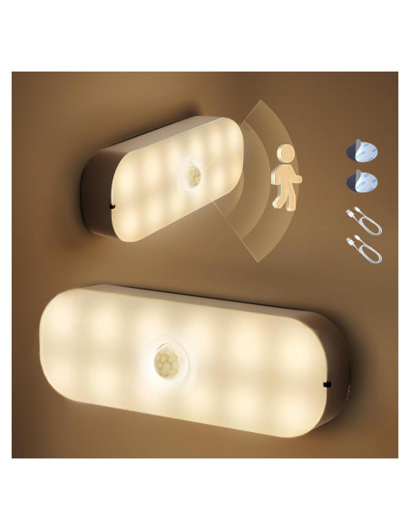 Luz Nocturna LED con Sensor de Movimiento LOHAS - 2 Piezas