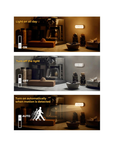 Luz Nocturna LED con Sensor de Movimiento LOHAS - 2 Piezas