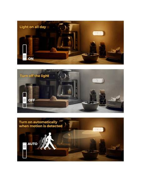 Luz Nocturna LED con Sensor de Movimiento LOHAS - 2 Piezas