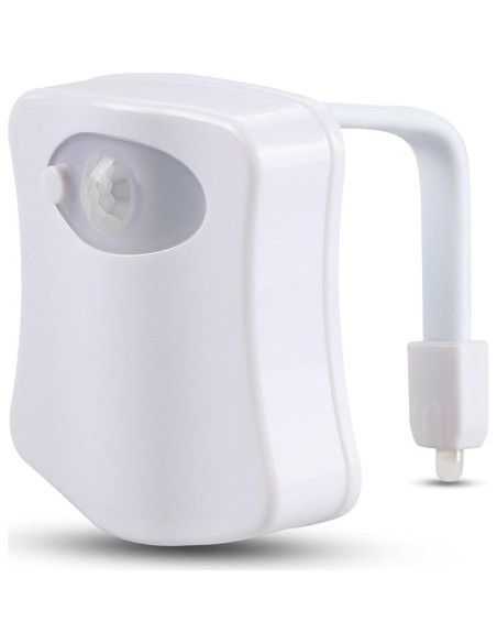 Luz Nocturna LED para Inodoro WYDDDARY 8 Colores Sensor Movimiento