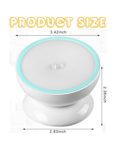 Kathfly 2 Luces Nocturnas LED con Sensor de Movimiento Batería