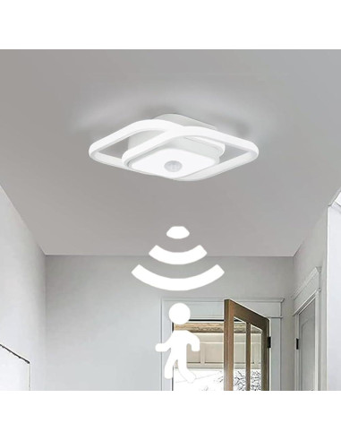 Luz de Techo LED EIDEARAY 36W 6000K con Sensor de Movimiento