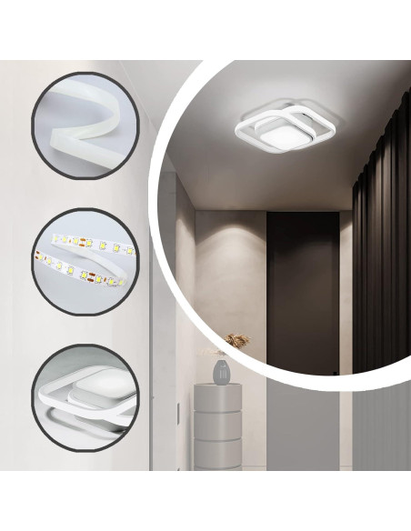 Luz de Techo LED EIDEARAY 36W 6000K con Sensor de Movimiento