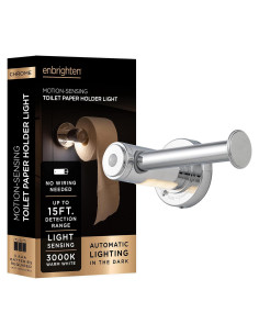 Soporte de Papel Higiénico Enbrighten con Luz LED y Detección