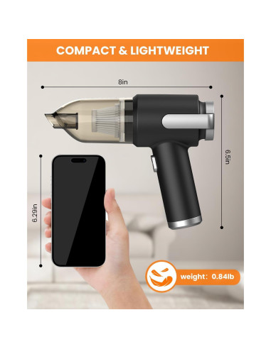 Aspiradora de Mano Inalámbrica Jkaoclever ORD-2302 15000Pa