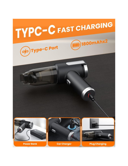 Aspiradora de Mano Inalámbrica Jkaoclever ORD-2302 15000Pa