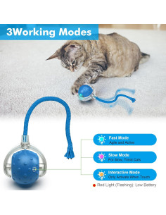 Pelota Interactiva para Gatos FLERDMAU - Juguete Automático 2