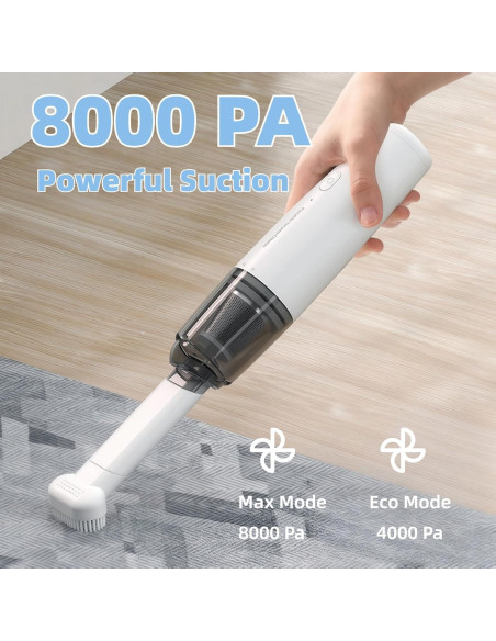 Aspiradora de Mano Inalámbrica Zannful Mini 50W HEPA 0.30kg