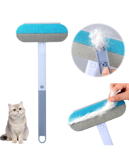 Removedor de Pelo de Mascota 4 en 1 Genérico Azul - Limpieza Eficiente