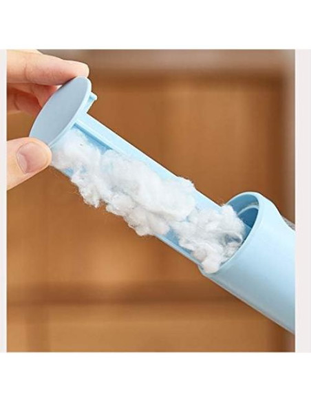 Cepillo Removedor de Pelo de Mascotas Lionic Reutilizable Azul