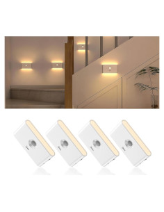 Luces Nocturnas Recargables Midea 4 Unidades con Sensor