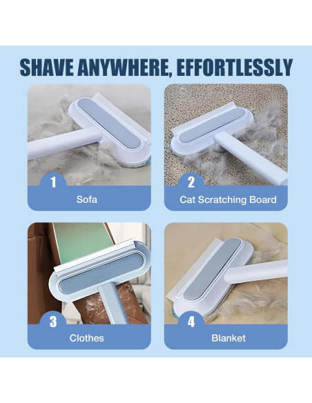 Cepillo Removedor de Pelo de Mascotas YoPoll 4 en 1 Lavable