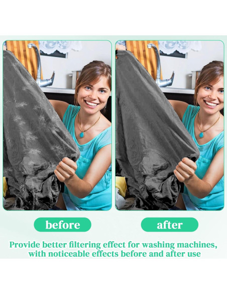 Filtro de Pelusa WH01X35719 GE para Lavadora Secadora - Paquete de 4