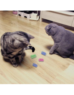 Juguete Espiral para Gatos Andiker - 12 Piezas Coloridas 2