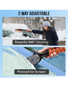 Cepillo de Nieve EcoNour 68.58 cm con Raspador de Hielo 2