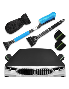 Kit Cubierta Parabrisas Invierno Tallew 5 Pcs con Raspador y Guante