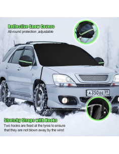 Kit Cubierta Parabrisas Invierno Tallew 5 Pcs con Raspador y Guante 2