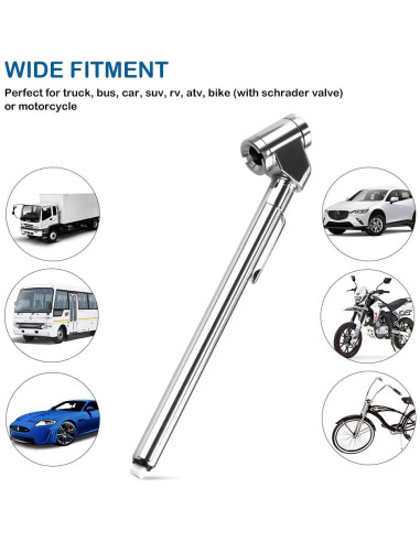 Medidor de Presión de Neumáticos CZC AUTO 10-120 PSI Doble Cabeza