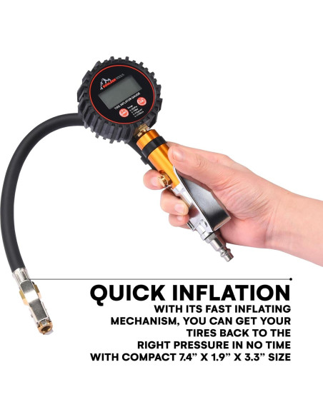 Medidor de Presión de Neumáticos Boulder Tools BOTO-000016 0-250 PSI