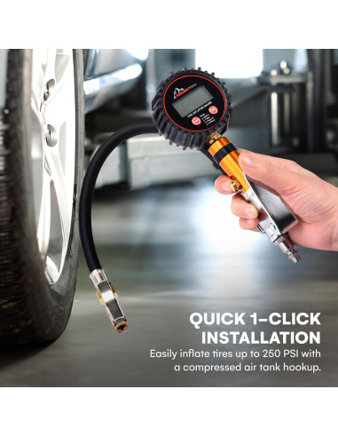 Medidor de Presión de Neumáticos Boulder Tools BOTO-000016 0-250 PSI