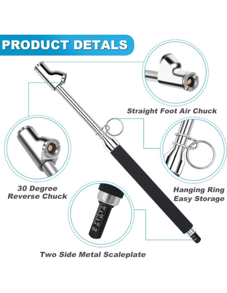 Manómetro de Neumáticos WNCGC GL-1306A 10-150 PSI