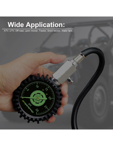 Manómetro Mecánico ATsafepro 30 PSI con Manguera Flexible