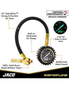 Desinflador de Neumáticos JACO RapidFlow con Medidor 0-4.1 Bar 2