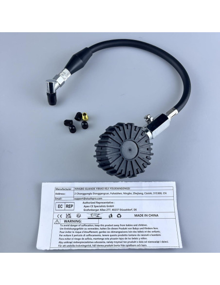 Manómetro Mecánico ATsafepro 30 PSI con Manguera Flexible