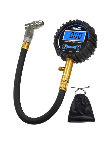 Medidor Digital de Presión de Neumáticos Gerchway 200 PSI
