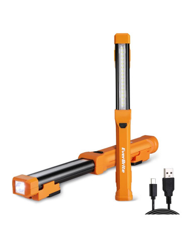 Luz de Trabajo LED EverBrite 1000LM Recargable 2 Pzas