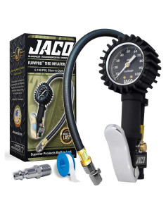 Inflador de Neumáticos JACO FlowPro con Manómetro 100 PSI