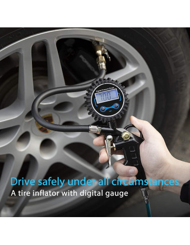 Inflador de Neumáticos Digital SPECSTAR 250 PSI con Manómetro