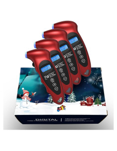 Medidor de Presión de Neumáticos Digital FOVAL 0-10 Bar 4 Piezas