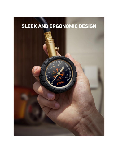 Medidor de Presión de Neumáticos AstroAI 6-170 PSI 0.41-11.72 bar