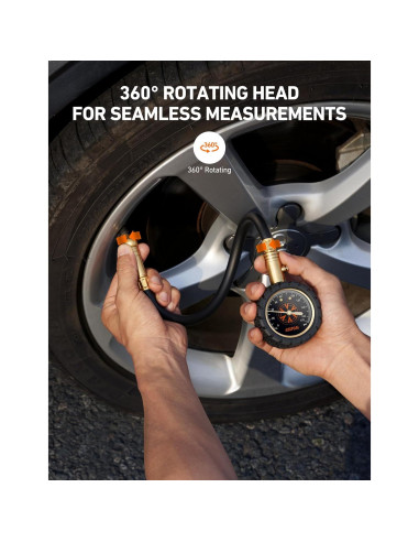 Medidor de Presión de Neumáticos AstroAI 6-170 PSI 0.41-11.72 bar