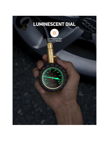 Medidor de Presión de Neumáticos AstroAI 6-170 PSI 0.41-11.72 bar