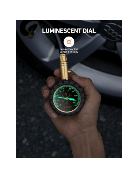 Medidor de Presión de Neumáticos AstroAI 6-170 PSI 0.41-11.72 bar