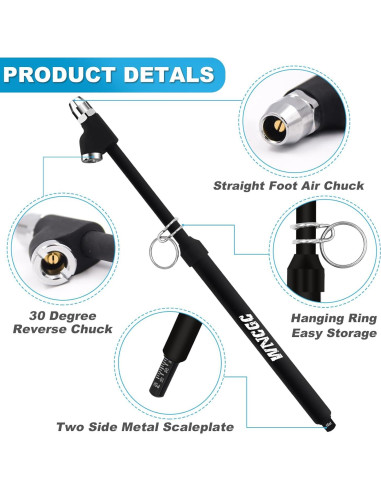 Manómetro de presión neumáticos WNCGC 10-150 PSI 30.48 cm