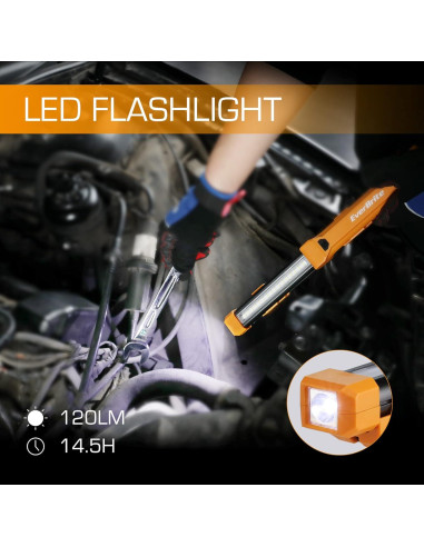 Luz de Trabajo LED EverBrite 1000LM Recargable 2 Pzas