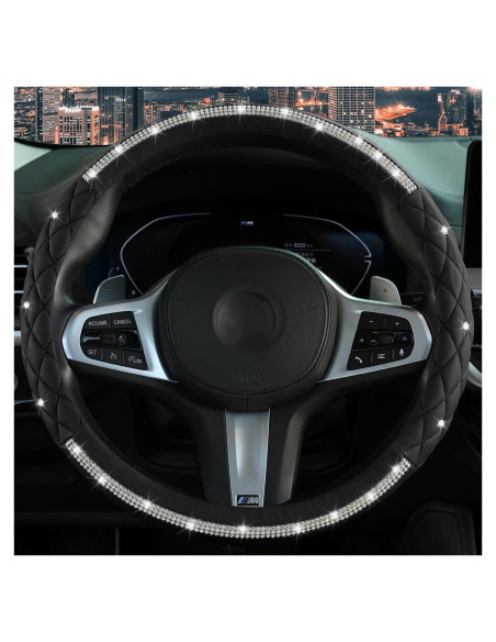 Cubierta de Volante Antideslizante LANPU SURE LPFS1 37-38 cm Negro