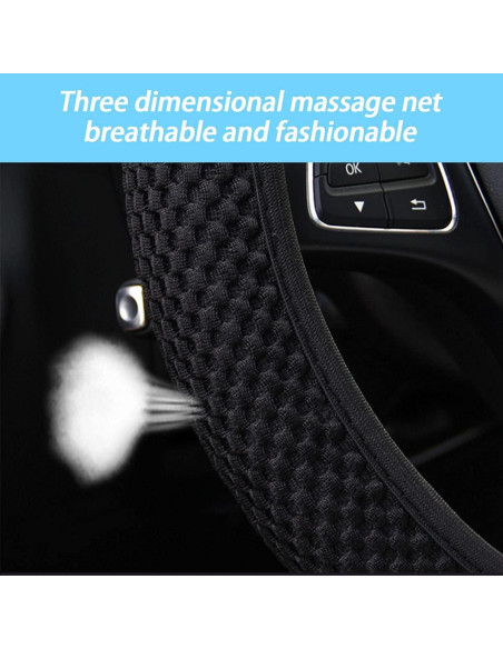 Cubierta de Volante Elástico Moly Magnolia 15 Pulgadas Microfibra Cubierta de Volante Elástico Moly Magnolia 15 Pulgadas Microfibra