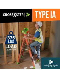 Escalera de paso Louisville FXS1508 2 en 1 243,84 cm 300 kg 2