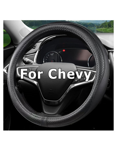 Funda de Volante CACAWIZ para Chevy Silverado Tahoe Negro