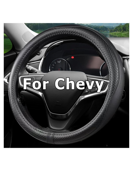 Funda de Volante CACAWIZ para Chevy Silverado Tahoe Negro